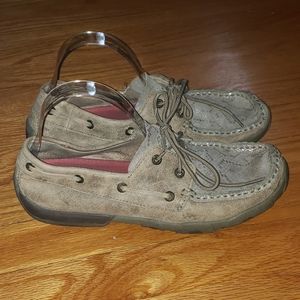 Twisted X Boots Women's Snake Print Slip On Moccasin WDM0120